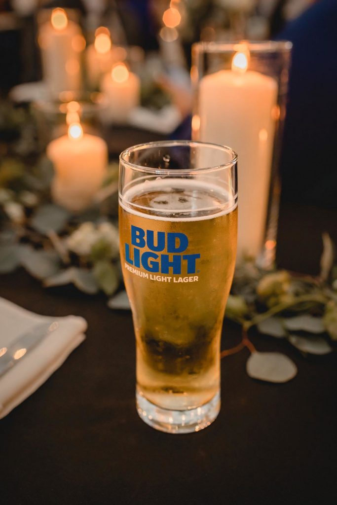 Bud Light Beer at STL Brewery wedding